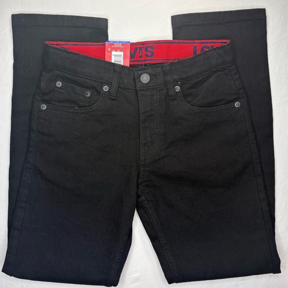 New LEVI’S Youth 511 Dark Black Slim Flex Stretch Adjustable Waist | Size 12R - Picture 9 of 9